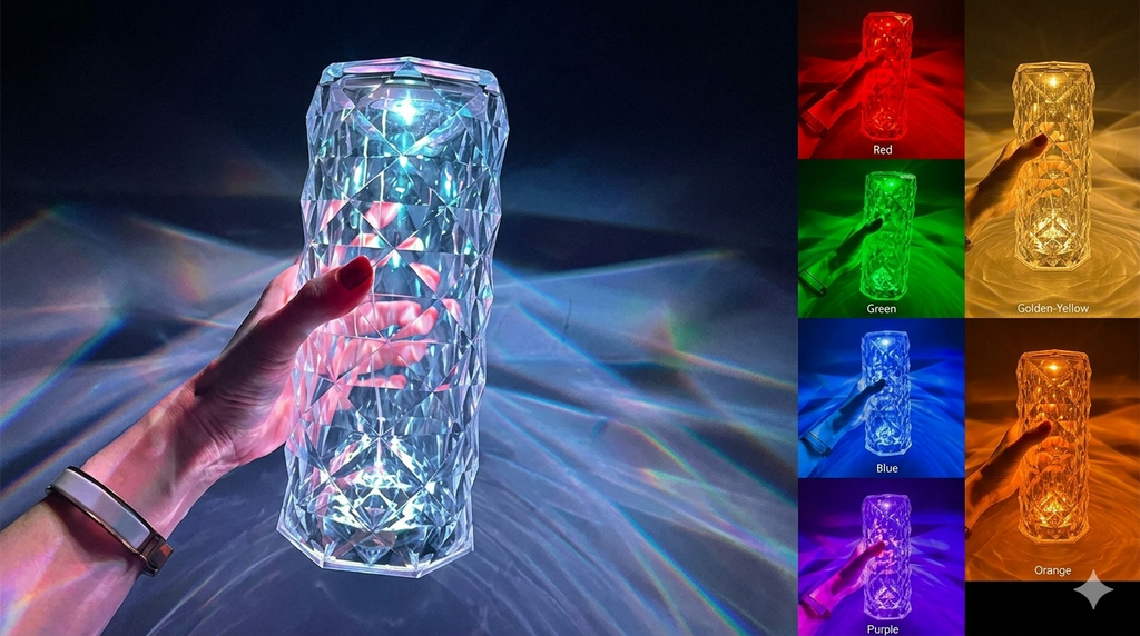 Crystal LED Table Lamp