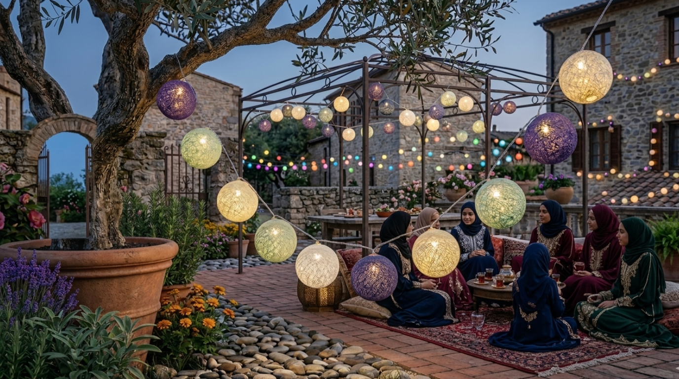 Cotton Ball LED String Lights – 1 Meter