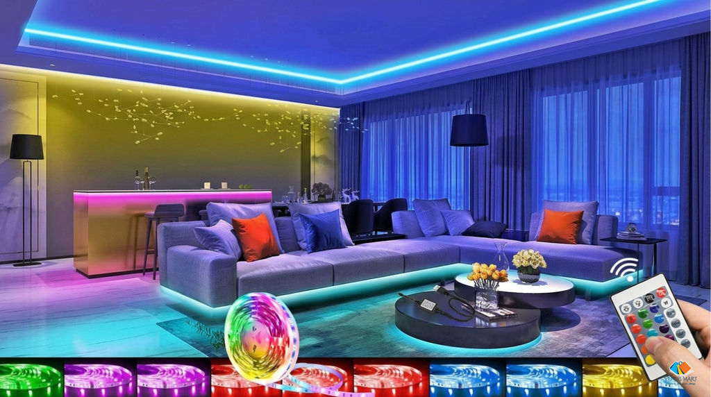RGB LED Strip Light 15ft Multi Colors