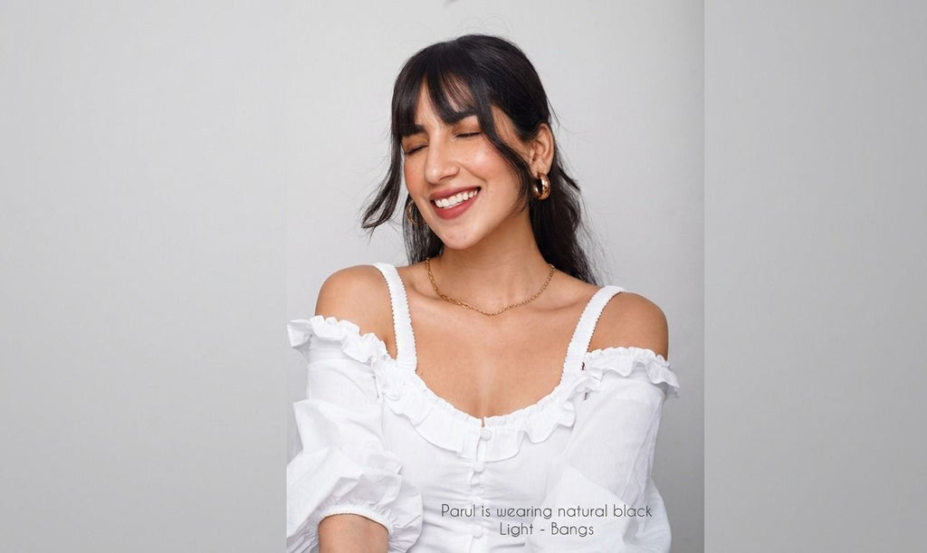 Clip In Hairline with Curtain Bangs – Natural Look, No Cut, Perfect for Summer