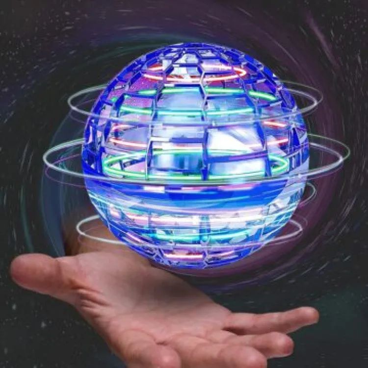 Gyrosphere Flying Spinner – Rechargeable LED Toy for Kids & Adults