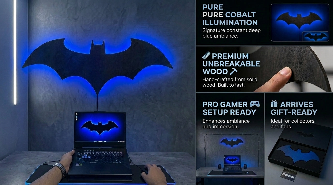 Batman LED Light Sign – 7 Colors