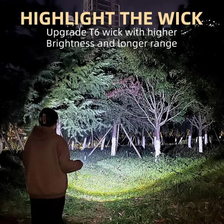 Mini Rechargeable Outdoor Flashlight – 3-Eye High Lumens LED