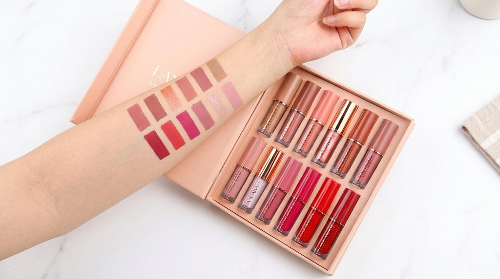 Handiyan Original Lip Gloss Set – 12 Pcs | Long Lasting Shine | 100% Authentic Guaranteed